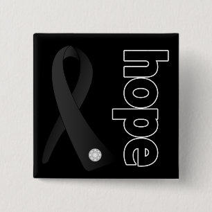 Melanoma Cancer Hope Ribbon Pinback Button