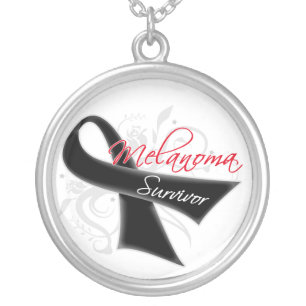Melanoma Cancer Survivor Silver Plated Necklace