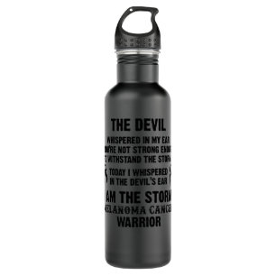 Melanoma Cancer Warrior I Am The Storm - In This F Stainless Steel Water Bottle