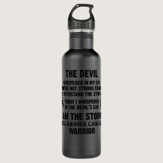 Melanoma Cancer Warrior I Am The Storm - In This F Stainless Steel Water Bottle