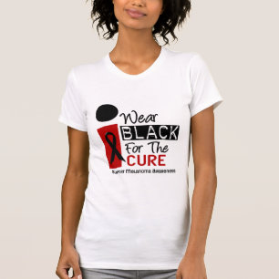 Melanoma I Wear Black For The Cure 9 T-Shirt