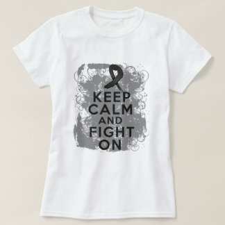 Melanoma Keep Calm and Fight On T-Shirt