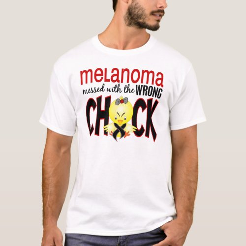 Melanoma Messed With The Wrong Chick T_Shirt