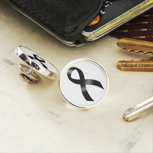 Melanoma | Skin Cancer - Black Ribbon Lapel Pin (In Situ)