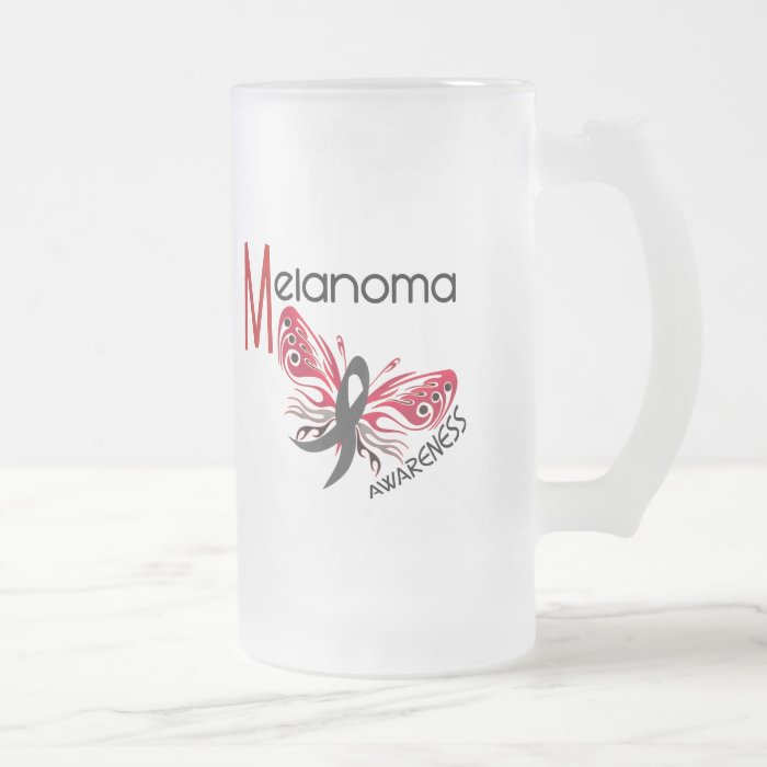 Melanoma / Skin Cancer BUTTERFLY 3.1 Coffee Mugs