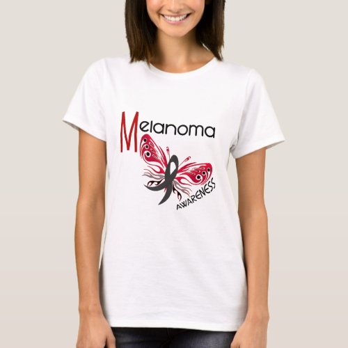 Melanoma  Skin Cancer BUTTERFLY 31 T_Shirt