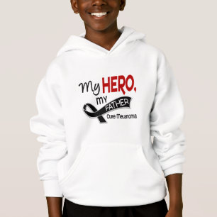 Melanoma Skin Cancer MY HERO MY FATHER 42 Hoodie