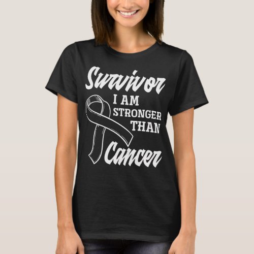 Melanoma Skin Cancer Survivor Stronger Than Cancer T_Shirt