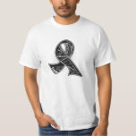 Melanoma Slogan Watermark Ribbon T-Shirt