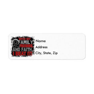 Melanoma Survivor Family Friends Faith Label