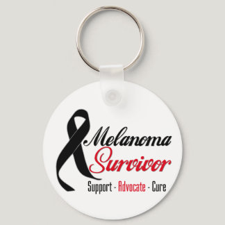 Melanoma Survivor Ribbon Keychain