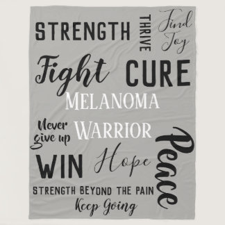 Melanoma Warrior Fleece Blanket