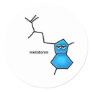 Melatonin Neurotransmitter Classic Round Sticker