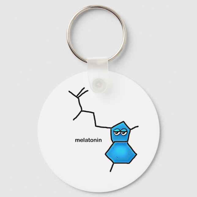 Melatonin Neurotransmitter Keychain (Front)