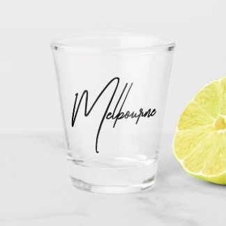 Melbourne Australia Aesthetic Cityscape Shot Glass