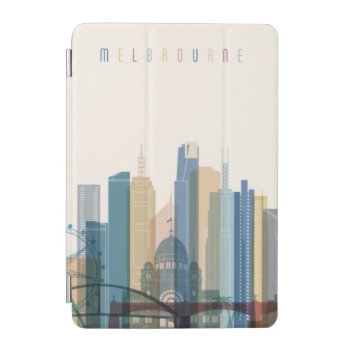 Melbourne  Australia | City Skyline Ipad Mini Cover by adventurebeginsnow at Zazzle