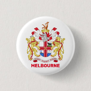 Melbourne, Australia - coat of arms Button