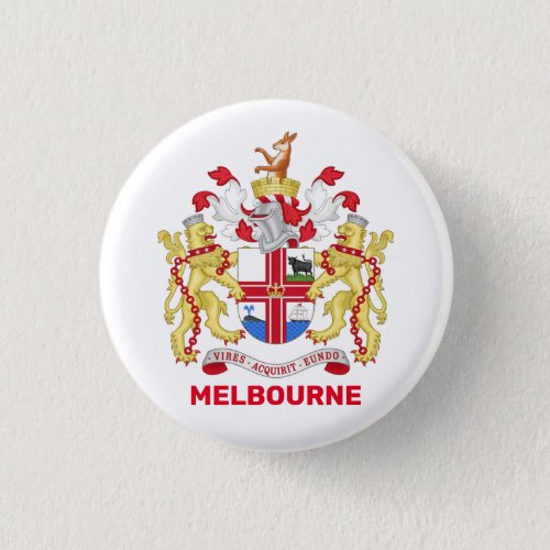Melbourne Australia _ coat of arms Button