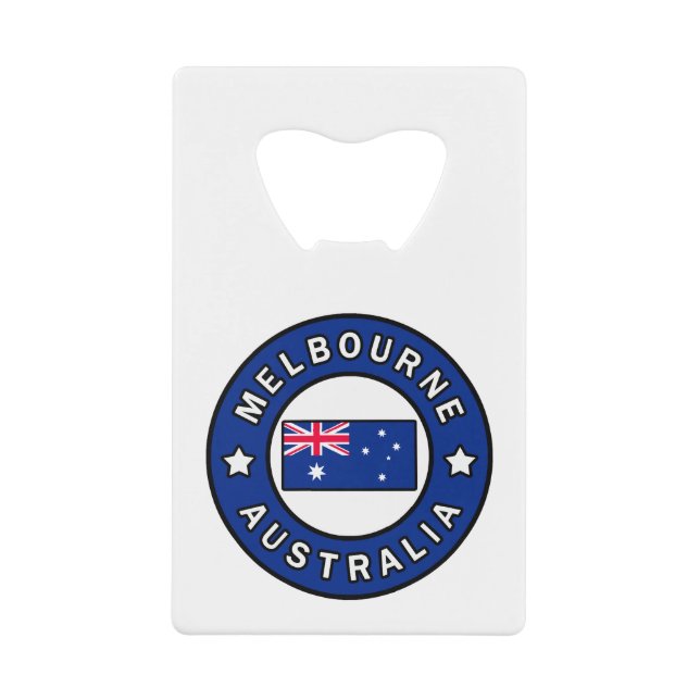 Melbourne Australia Credit Card Bottle Opener (Front)