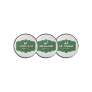 Melbourne Australia - Golf Course Destination Logo Ball Marker