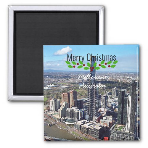 Melbourne Australia holiday greetings Magnet