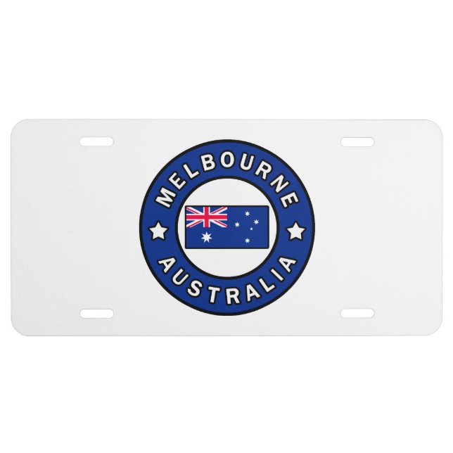 Melbourne Australia License Plate (Front)