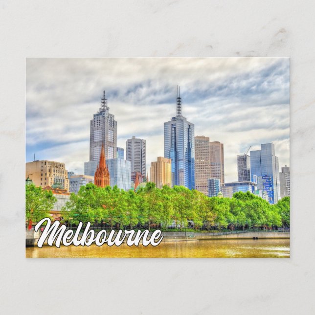 Melbourne, Australia Postcard (Front)