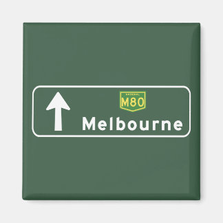 Melbourne, Australia Road Sign Magnet