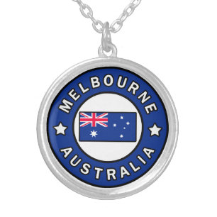 Melbourne Australia Silver Plated Necklace
