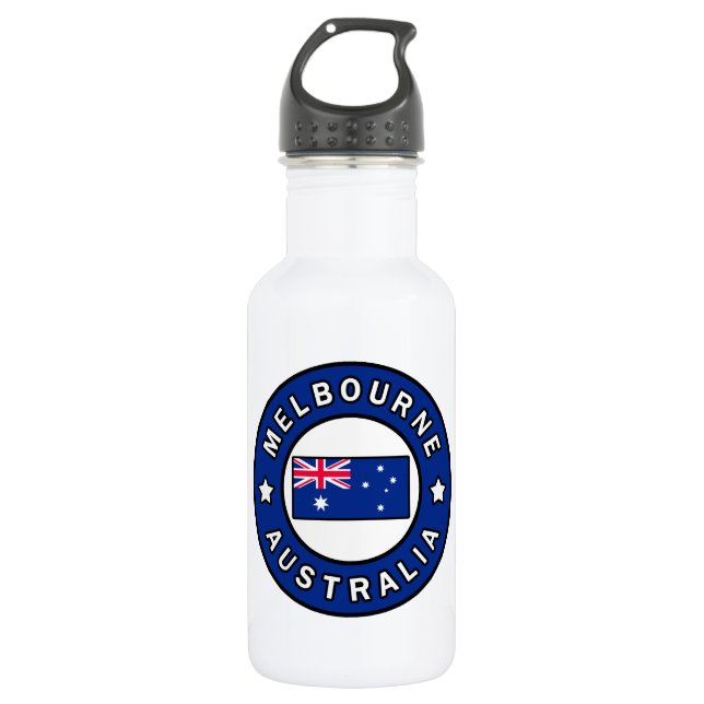Melbourne Australia Stainless Steel Water Bottle (Front)