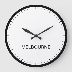 Melbourne Australia Time Zone Newsroom Style Clock