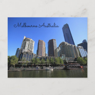 Melbourne Australia yarra river Postcard
