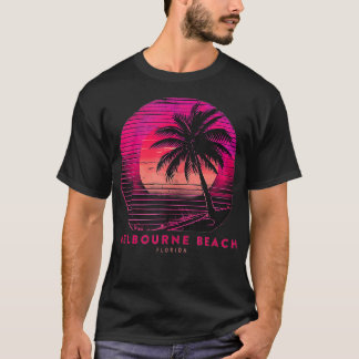 Melbourne Beach FL Florida Palm Trees Vintage 80s T-Shirt
