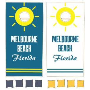Melbourne Beach Florida Cornhole Set