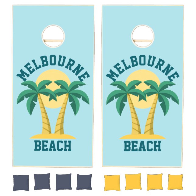 Melbourne Beach Florida Cornhole Set (Set)