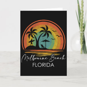 Melbourne Beach Florida Summer Vacation Tropical S Card