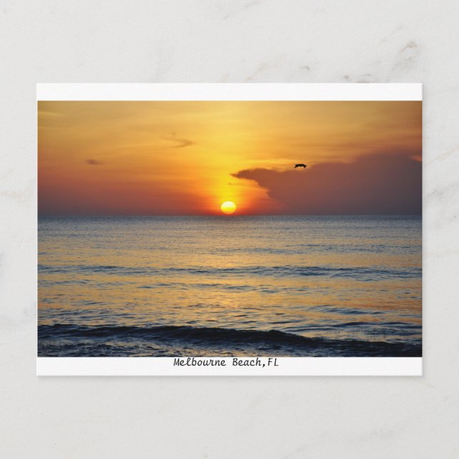 Melbourne Beach,Florida Sunrise Postcard (Front)