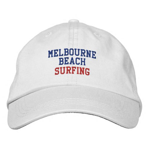 Melbourne Beach Florida Surfing Baseball Hat