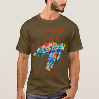 Melbourne Beach Florida Watercolor Sea Turtle1 T-Shirt