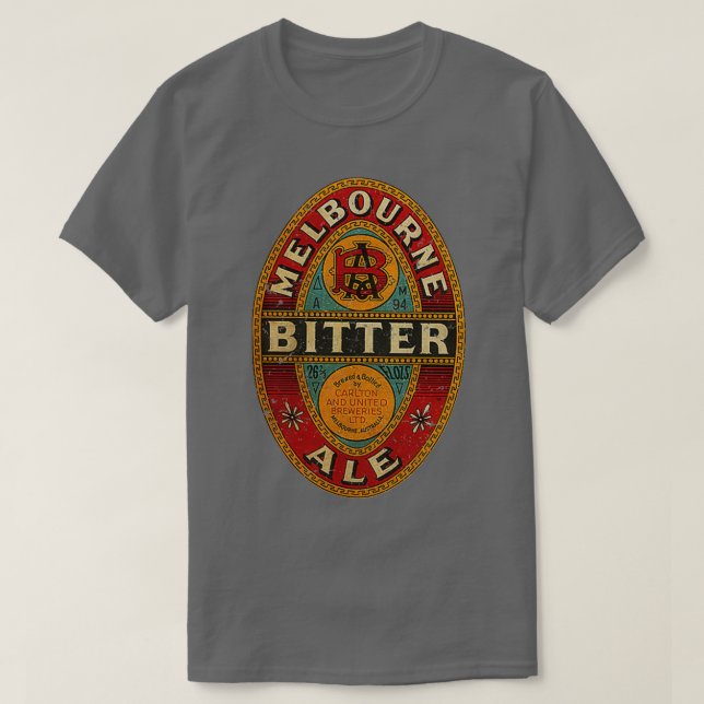 MELBOURNE BITTER ALE BEER T-Shirt (Design Front)