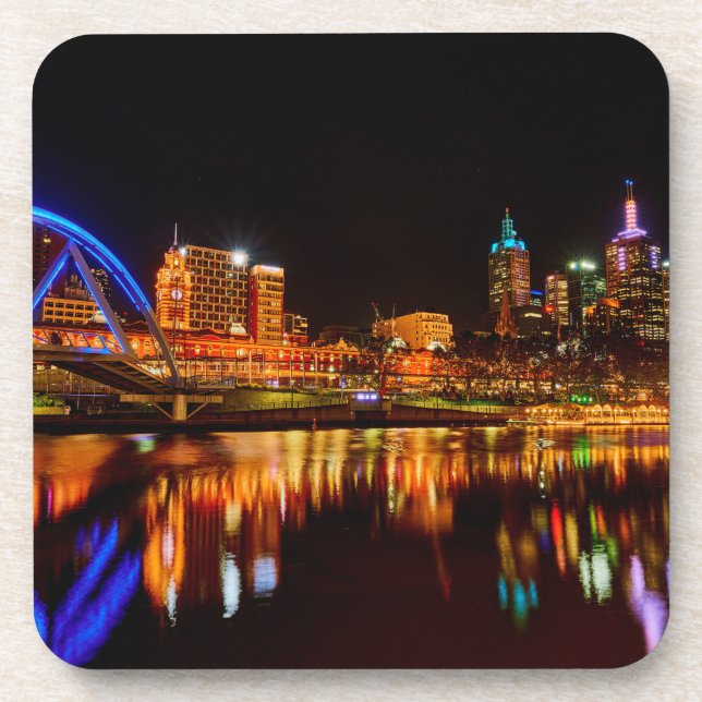 Melbourne City Beverage Coaster (Front)