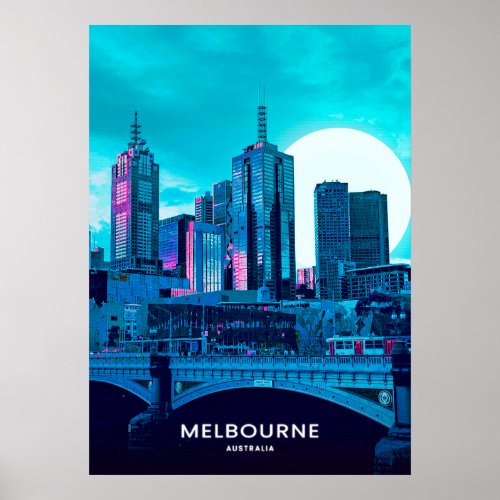 Melbourne City Poster