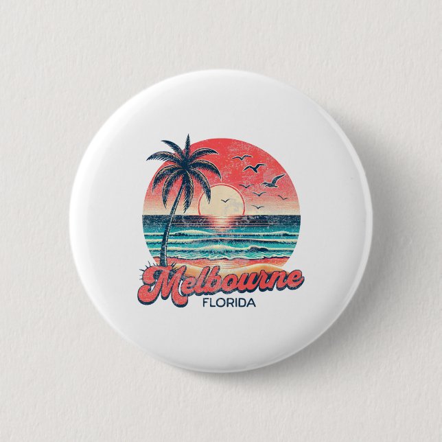 Melbourne Florida  Button (Front)