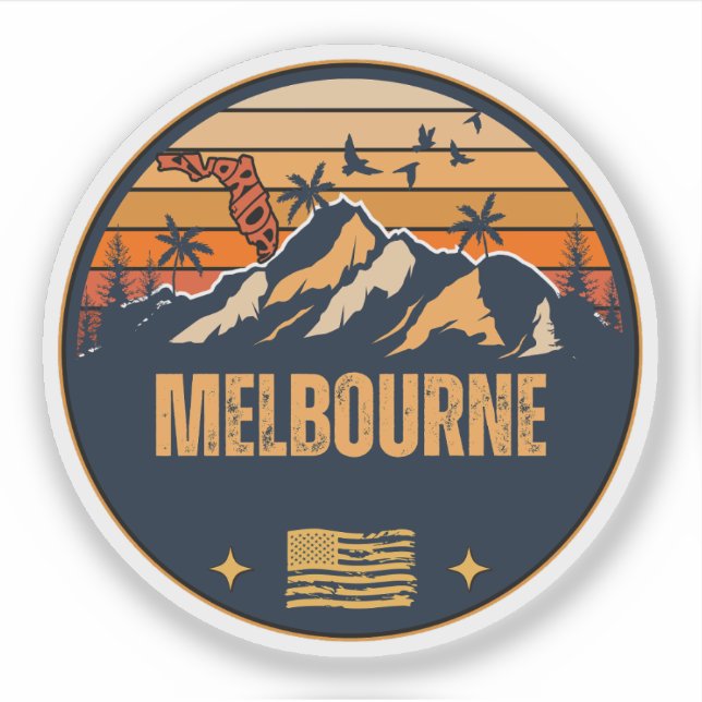 Melbourne, Florida  Sticker (Front)