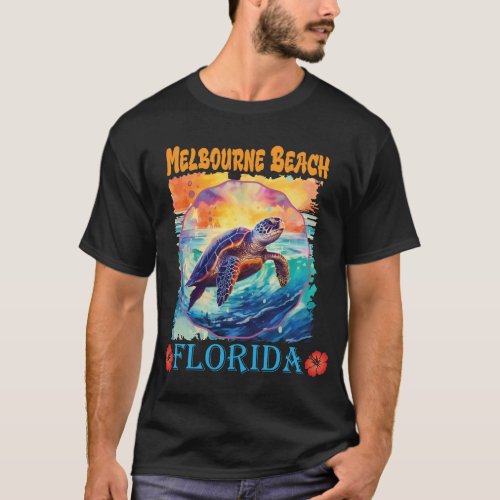 Melbourne Florida Summer Vacation Beach Souvenir T_Shirt