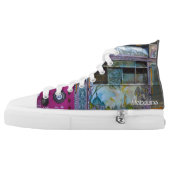 Melbourne graffiti High-Top sneakers (Left Shoe Outside)