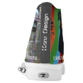 Melbourne graffiti High-Top sneakers (Left Shoe Back)