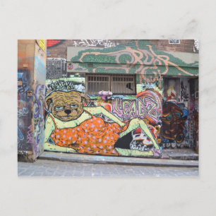 Melbourne Graffiti Urban Art Postcard Hosier Lane