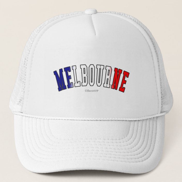 Melbourne in Australia National Flag Colors Mesh Hat