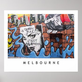 Melbourne Lanes 2 Poster by Youbeaut at Zazzle
